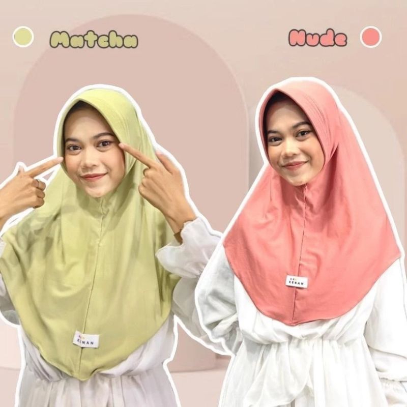 HIJAB KENAN BERGO UKURAN STANDAR/HIJAB BERGO/HIJAB INSTAN