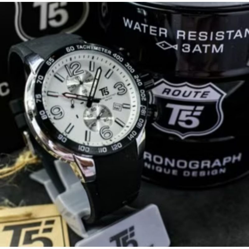 jam tangan T5 H3450G original warna hitam/putih