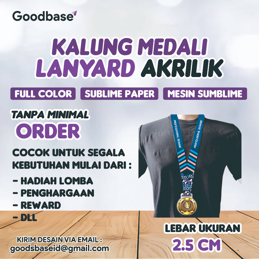 

kalung medali medali akrilik kalung lanyard medali lanyard