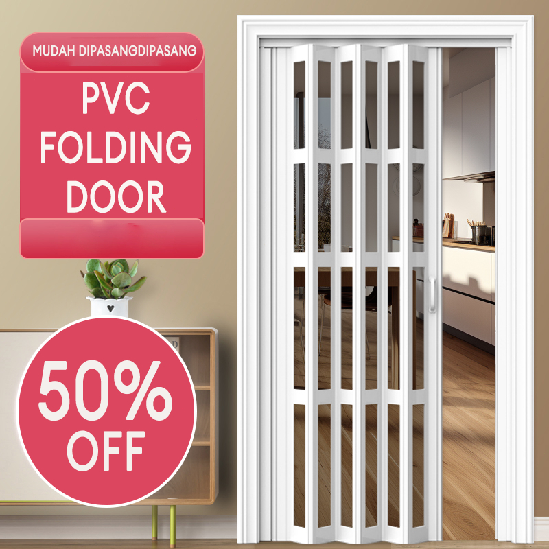Reaim Pintu Lipat PVC Folding Door  Penyekat Ruangan - Pintu Kamar Mandi - Penyekat Ruangan