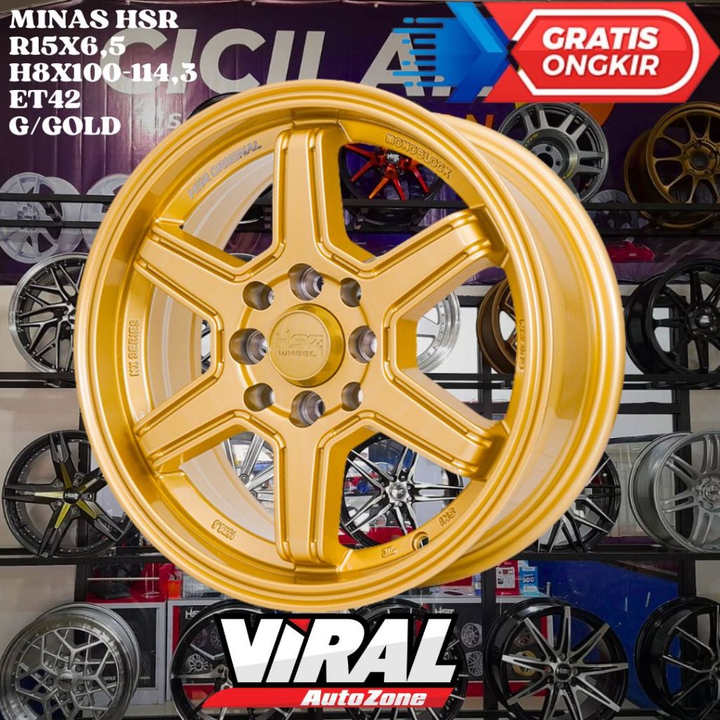 Velg Mobil BRIO , AGYA , AYLA , PICANTO , HSR MINAS R15 RING 15 MURAH