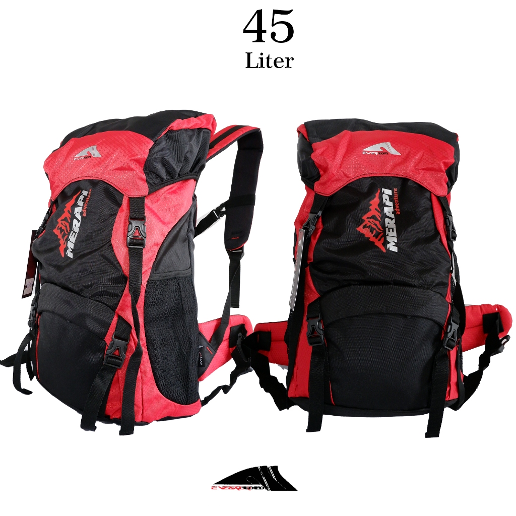 Tas Ransel Gunung Everton Carrier Camping 45 Liter Rain Cover Travelling Backpack Hiking Outdoor