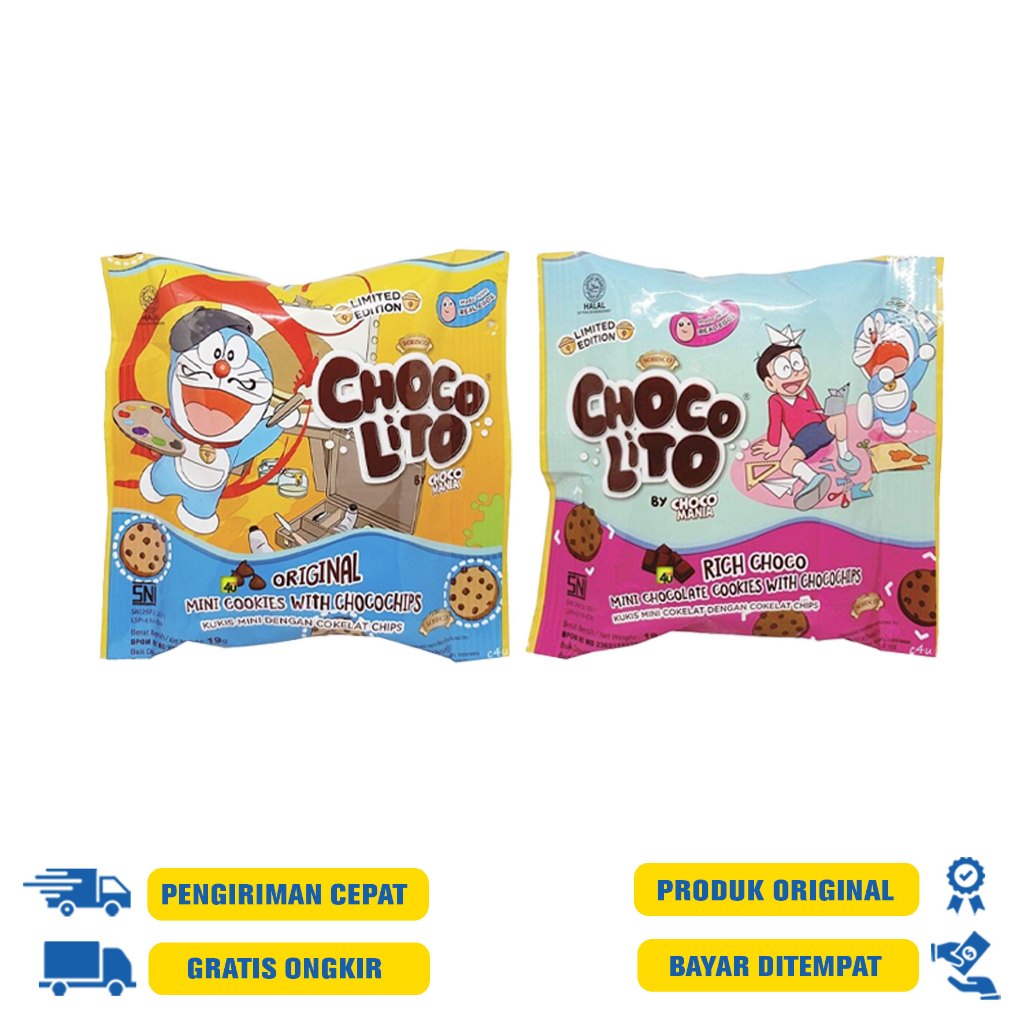 

Chocolito (Kukis Mini dengan Cokelat Chips) 19 G.R - Original | Choco