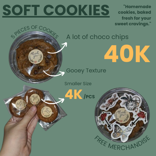 

CRUMBS SOFT COOKIES 1 TOPLES ISI 5 PCS