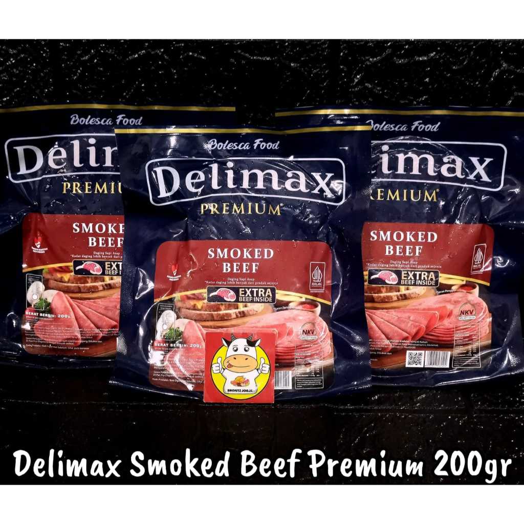 

DELIMAX SMOKED BEEF PREMIUM 200GR/500GR-FROZEN FOOD-BRONTZ JOGJA