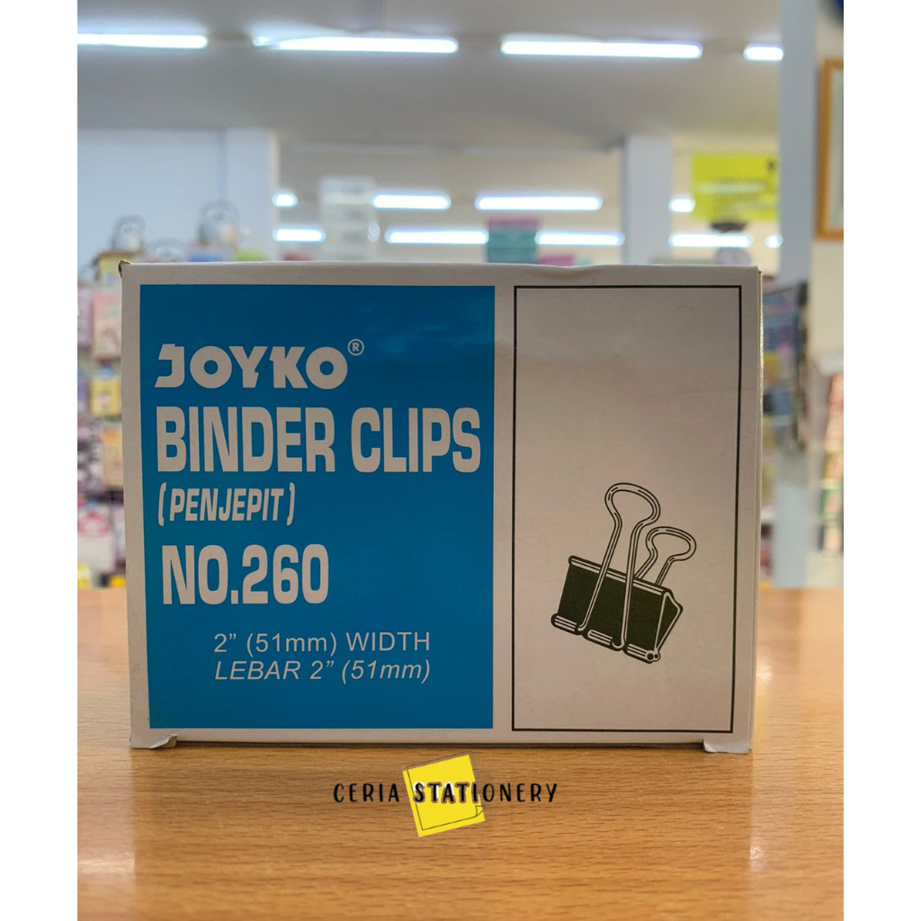 

Binder Clip Joyko No 260 / Penjepit Kertas 260 / Binder Clips