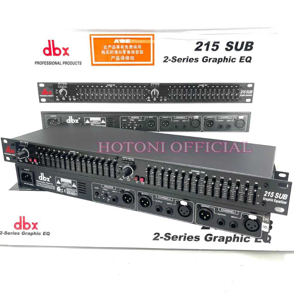 RB Equaliser DBX 215 Sub Grade A 2Series Graphic EQ Equalizer Dbx215sub Bagus ( Bisa COD )