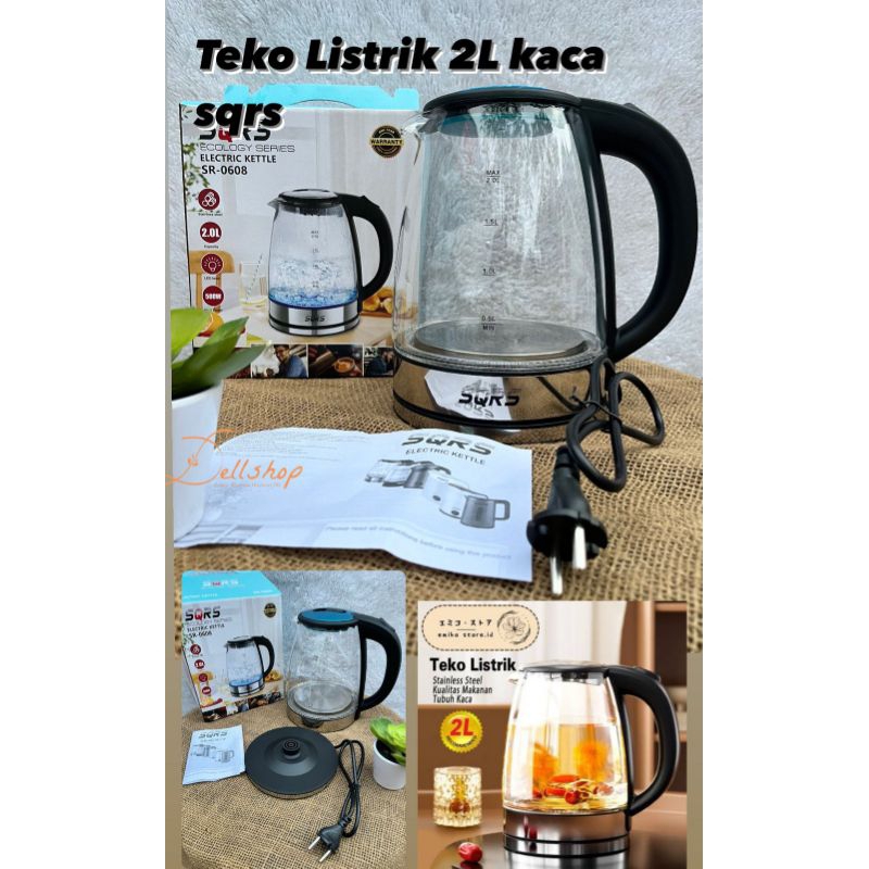 Teko Listrik SQRS 0608 kaca