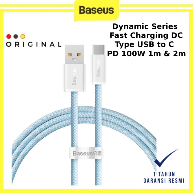 Baseus Dynamic Series Fast Charging Data Cable USB to Type C 100W - BASEUS ORIGINAL ( CODE 10072 ) /