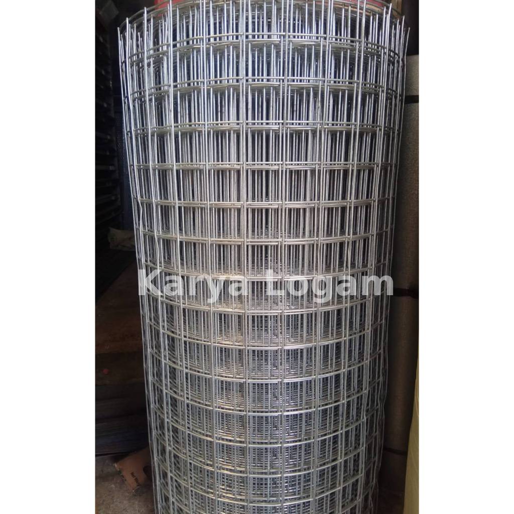 Kawat Loket / Wiremesh kotak 50 mm x 50 mm tbl 1.6 mm tinggi 120cm - Roll