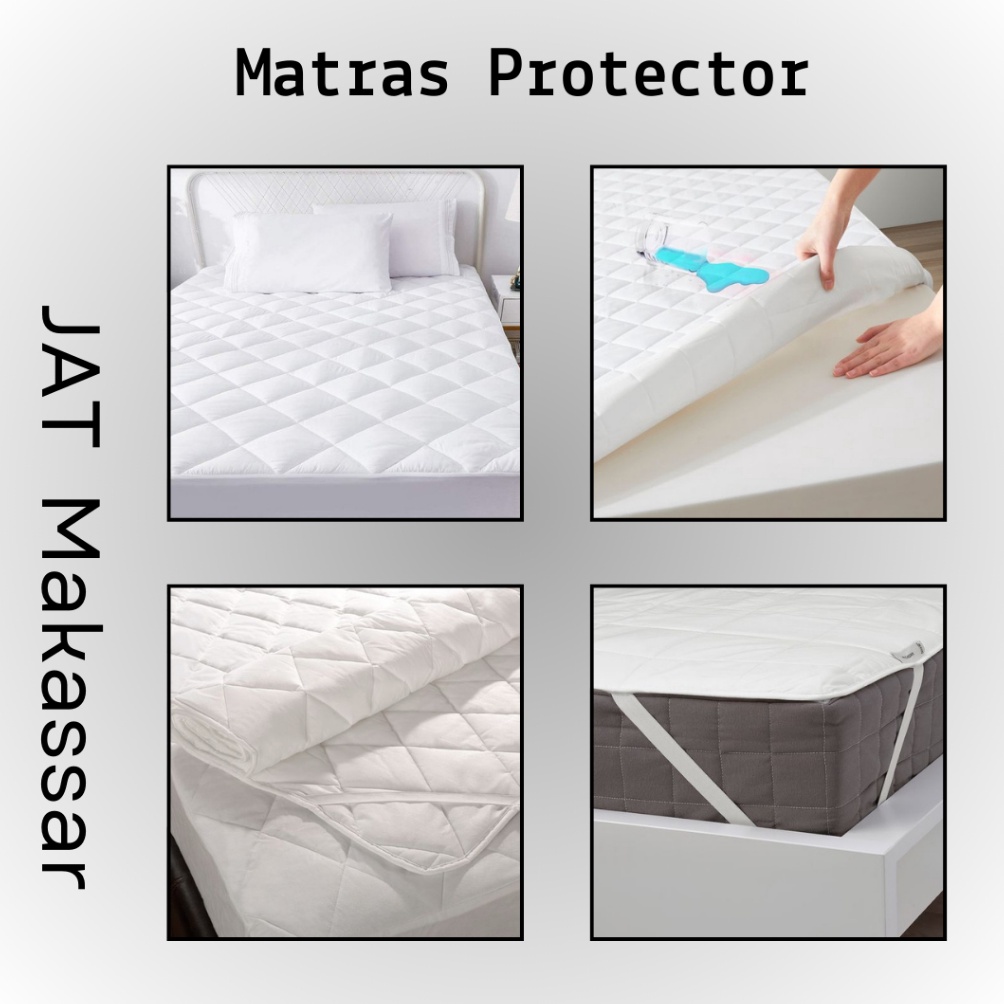 MATRAS PROTECTOR TEBAL BAHAN PREMIUM COVER PELAPIS KASUR TIDUR UKURAN 12x2  16x2  18x2 KODE H9W3