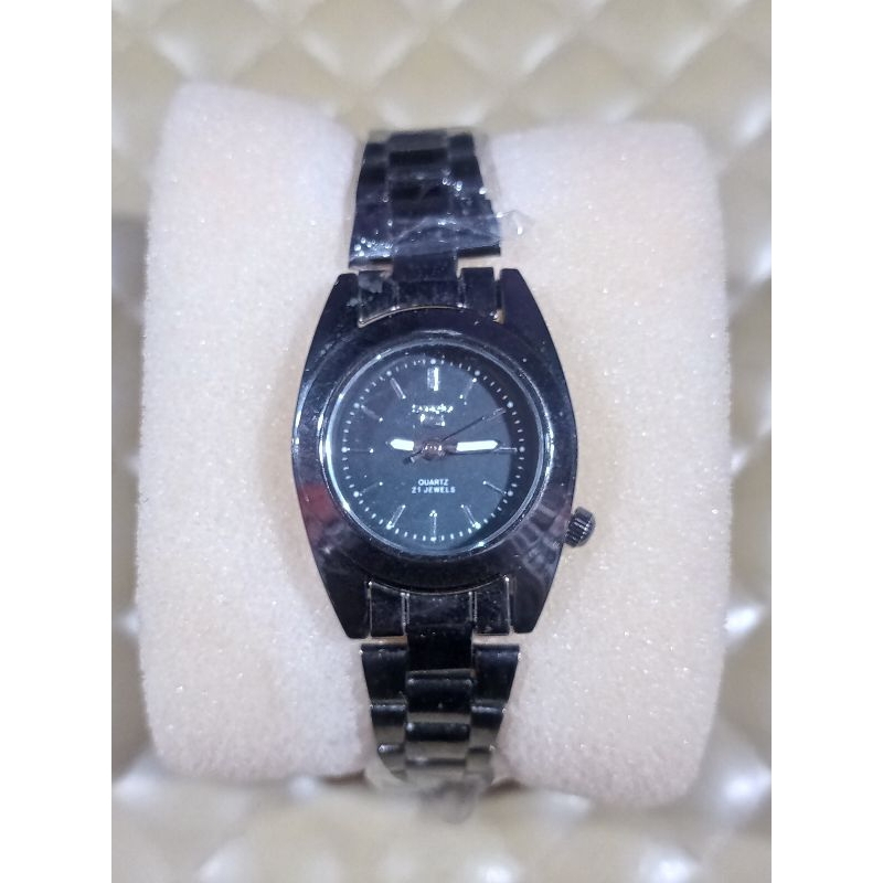 JAM TANGAN WANITA SEIKO // JAM TANGAN WANITA FASHION KOREA // JAM TANGAN WANITA RANTAI HITAM STAINLE