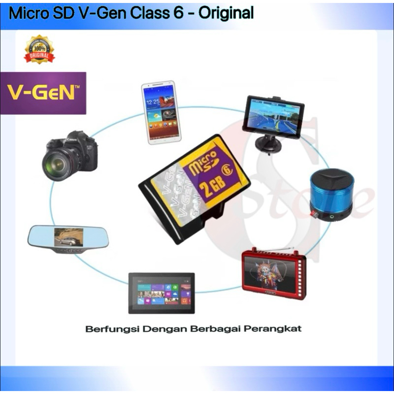 PROMO … MEMORI CARD BARU V-GEN 2GB - V-GEN ORIGINAL CHIP ONLY