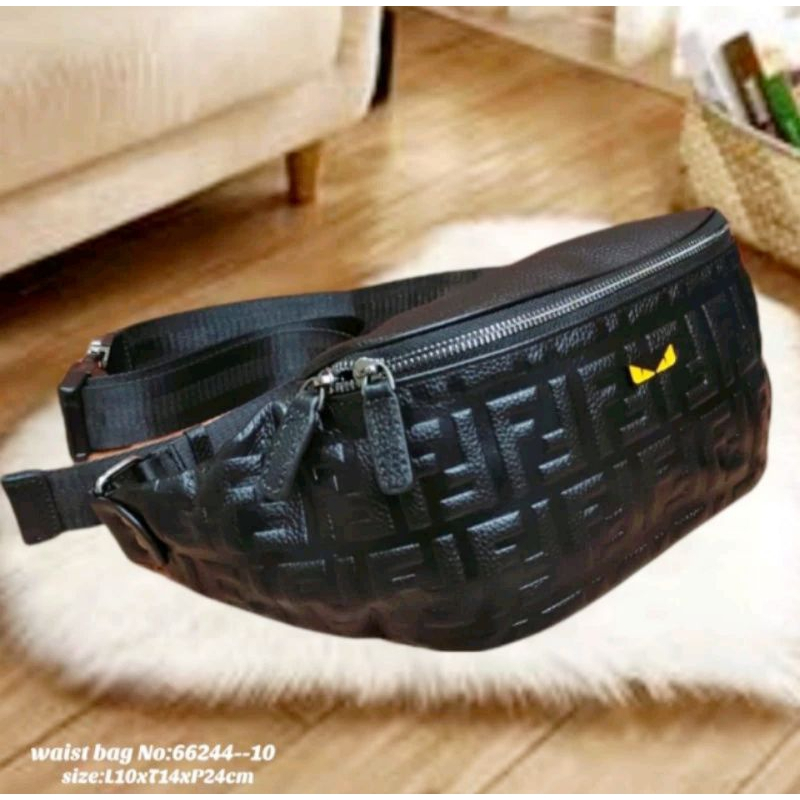tas waisbag wanita dan pria full embos/tas pinggang import terbaru/tas dada full embos