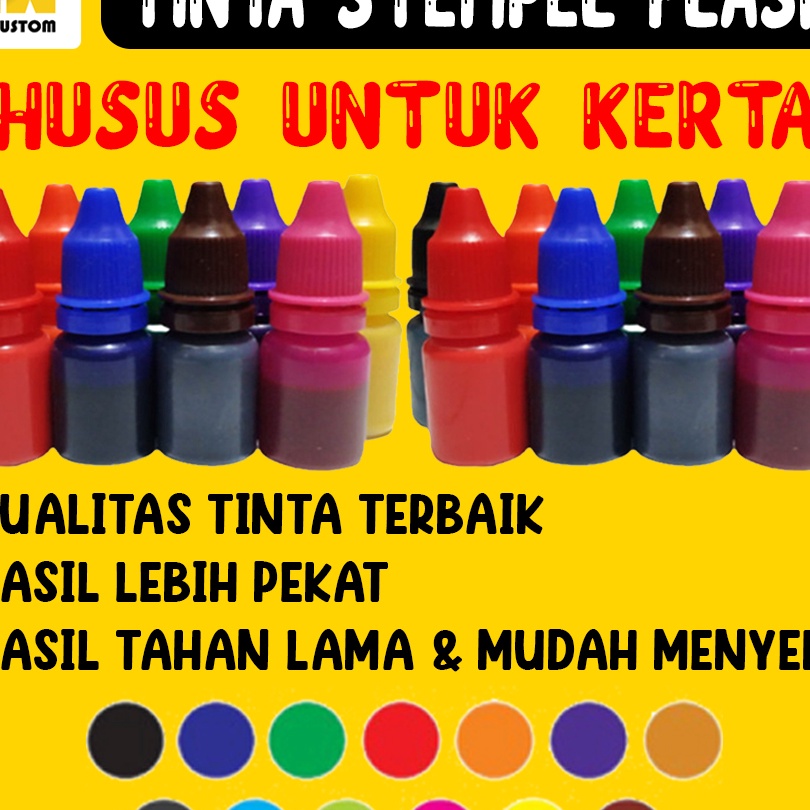 

Terkini TINTA STEMPEL 5ML TINTA 1ML TINTA 5ML WARNA PILIHAN