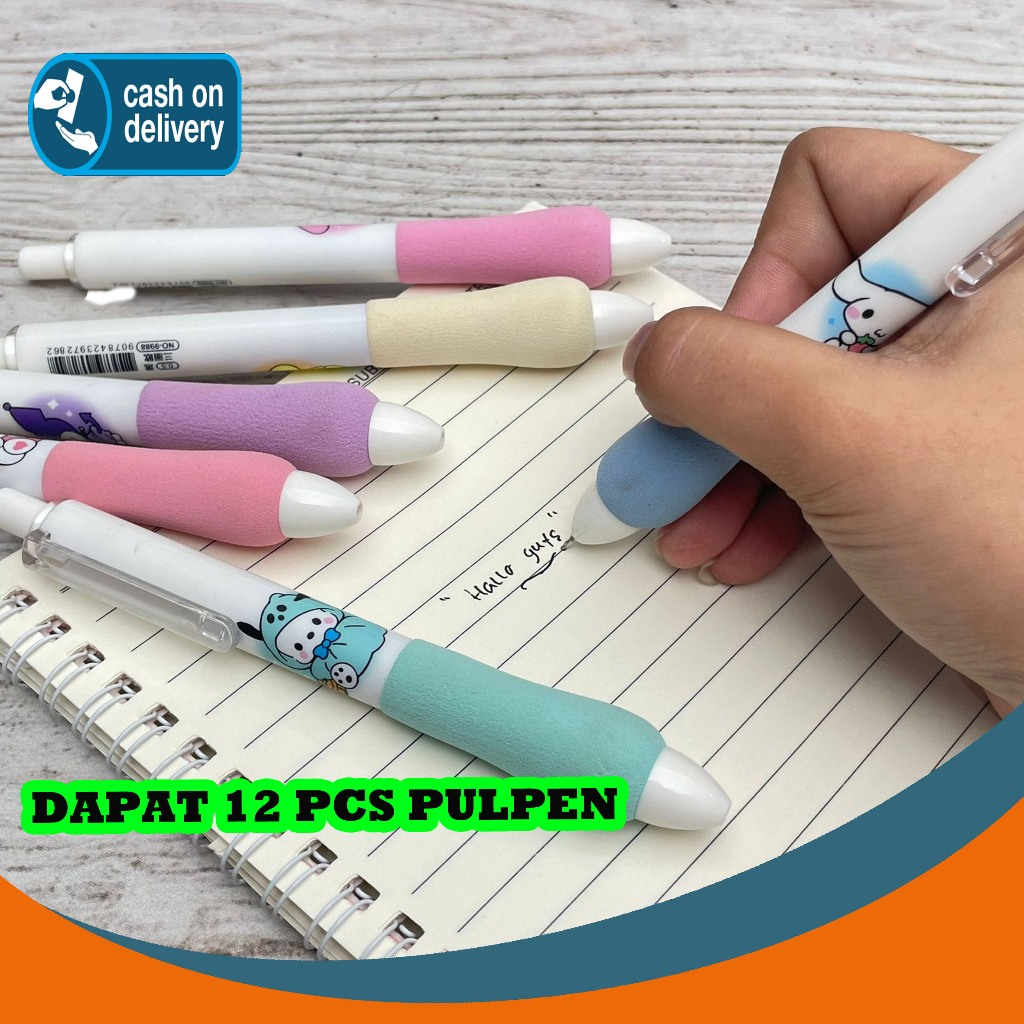 

SELUSIN (12 PCS) PULPEN CETEK MEKANIK SANRIO EMPUK PC-1508 MECHANICAL MEKANIKAL PEN PENA BOLPEN BOLPOIN LUCU ANAK ALAT TULIS KANTOR SEKOLAH MURAH TERMURAH COD