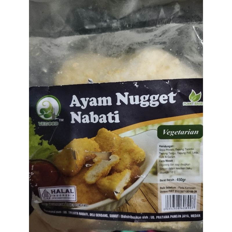 

Vegetarian nugget ayam nabati naget ayam vegetarian 450gram