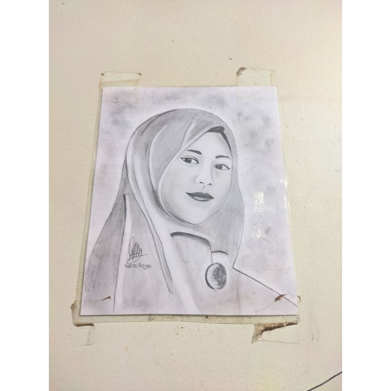

SKETSA WAJAH PENSIL ASLI UKURAN 30X20CM