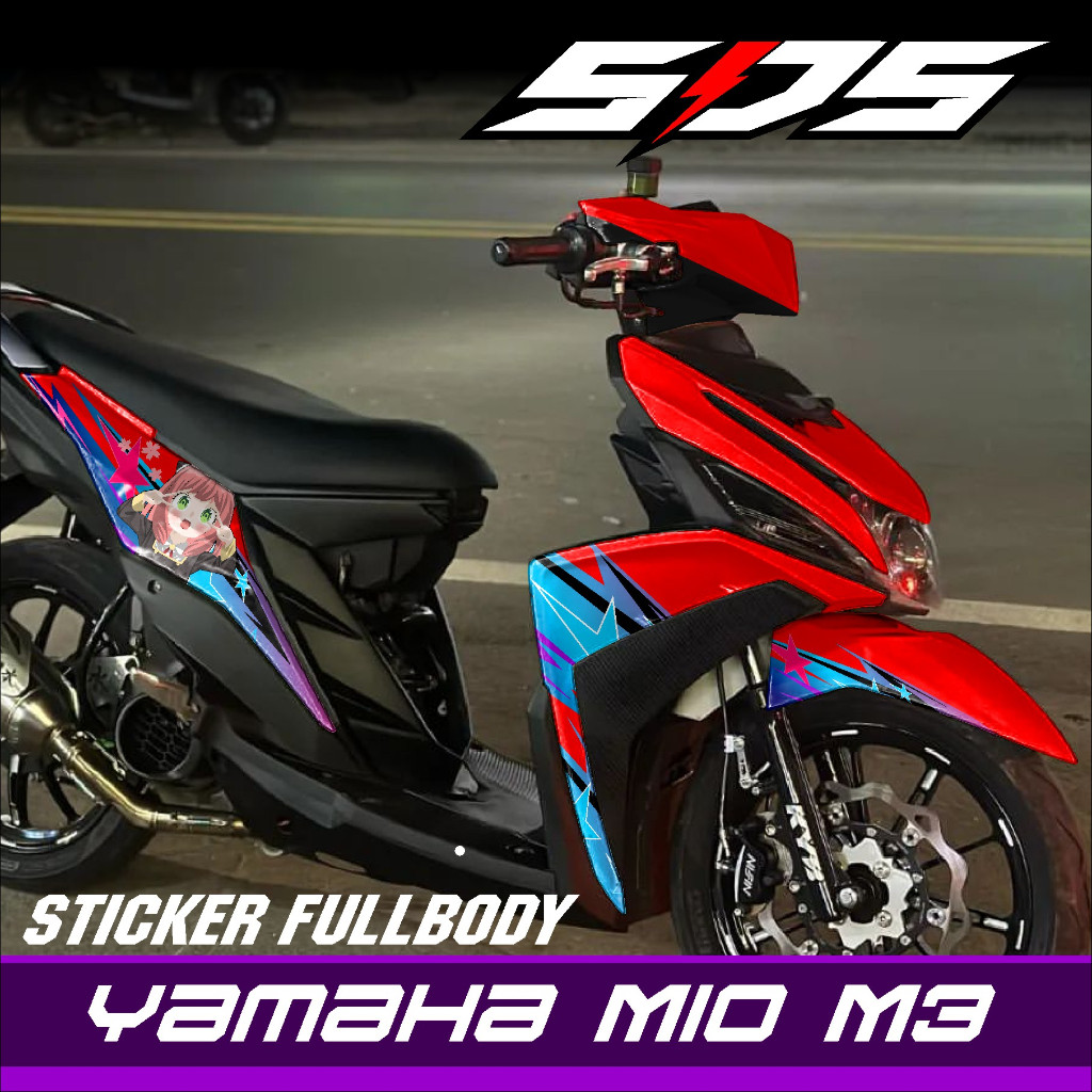 TERBARU Decal Stiker Mio M3 Full Body - Stiker Motor Yamaha Mio M3 Terbaru Variasi ANIME ANYA SPY X