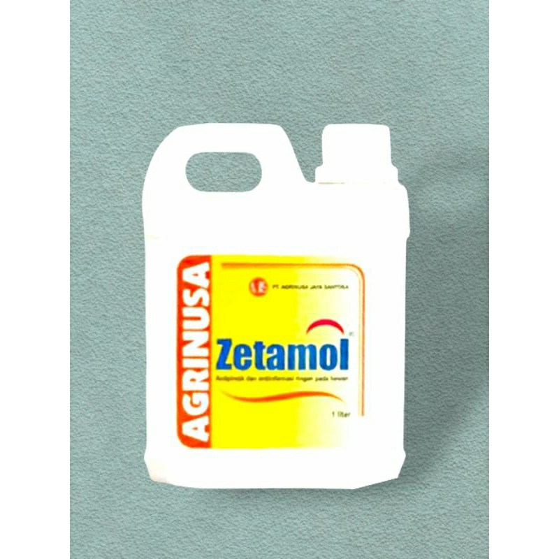 Obat Demam Anti Radang Ayam Broiler Paracetamol Cair ZETAMOL 1 L