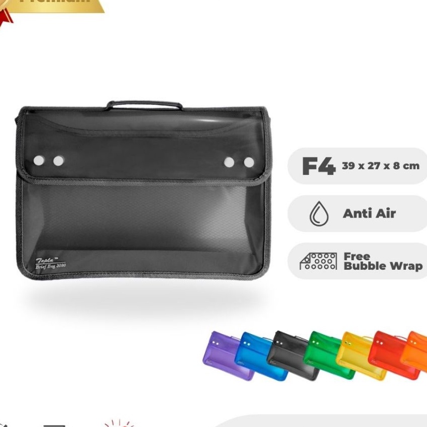 

KF7 TOPLA Brief Bag 3 Tas Jinjing F4 Folio untuk Sekolah Kerja Dokumen