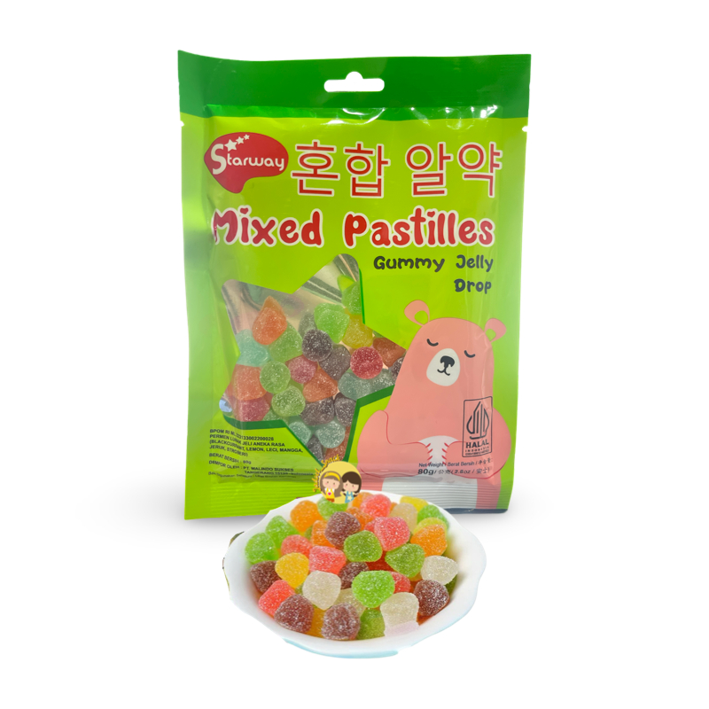

Permen Pastiles Mixed Gummy Jelly 80 gr Rasa Buah by Jadoel_Snack