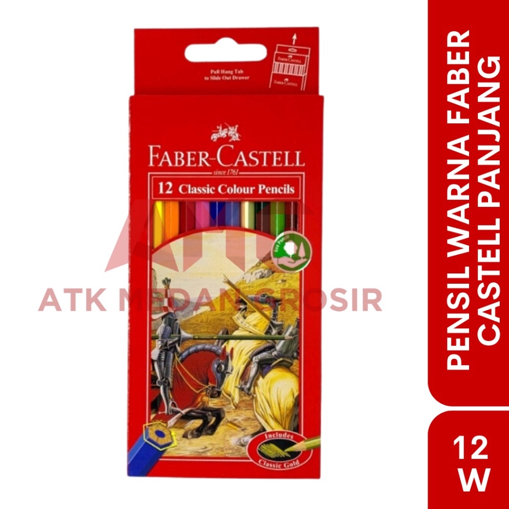 

PENSIL WARNA FABER CASTELL 12 WARNA PANJANG k D2D8