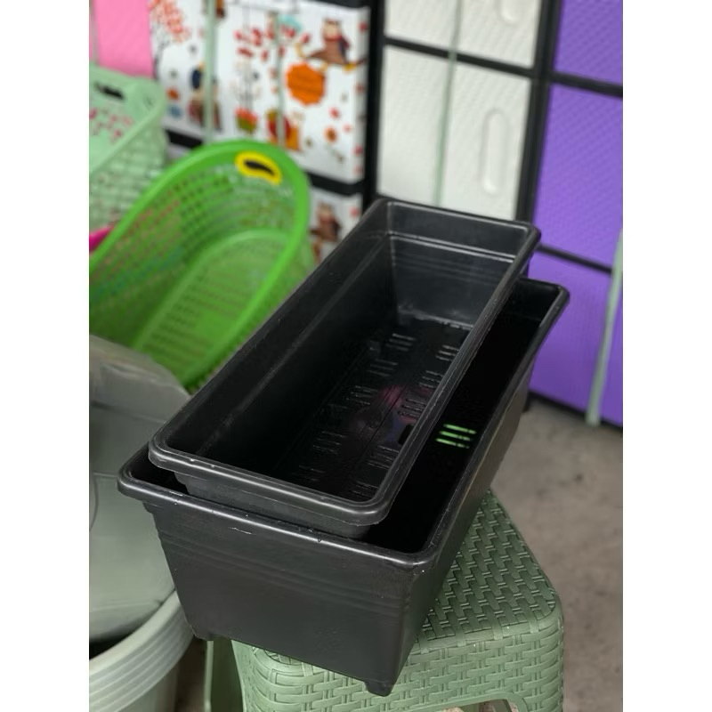 Pot panjang Segi panjang | Pot bunga panjang lebar besar