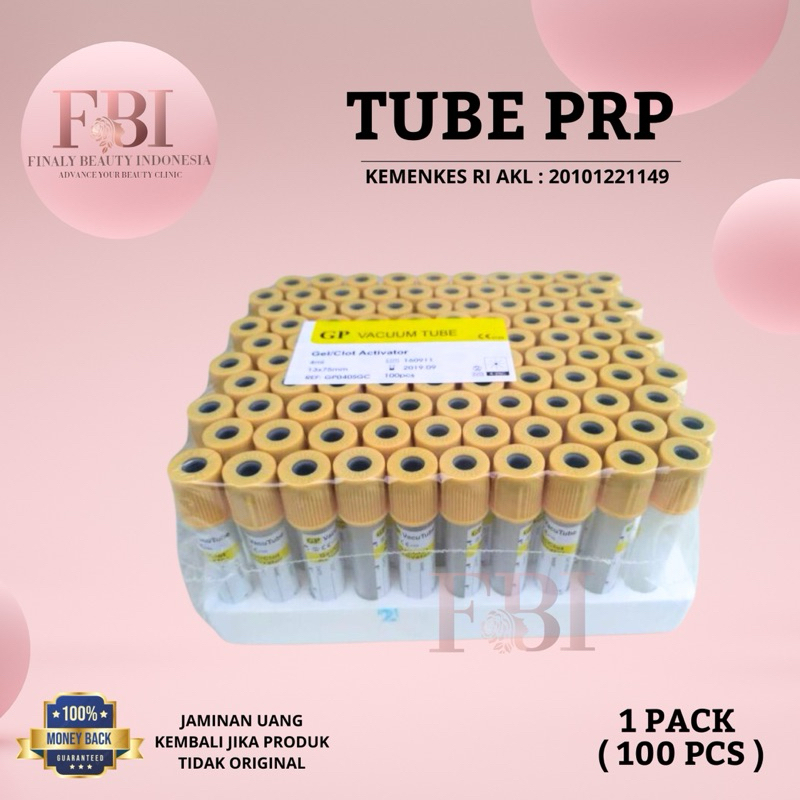 Tabung prp 5 ml 1 Pack 100 pcs Kemenkes RI gel cloth activator tabung prp tabung prp Tube Centrifuge