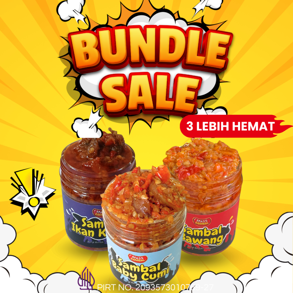 

Mass Sambal - Paket Komplit Sambal Baby Cumi Sambal Bawang Sambal Ikan Klotok