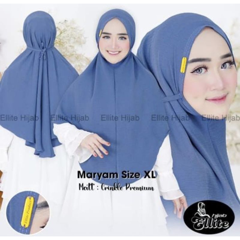 BERGO CRINKLE AIRFLOW XL / HIJAB CRINKLE PREMIUM / KERUDUNG BERGO CRINKLE XL / TALI BELAKANG