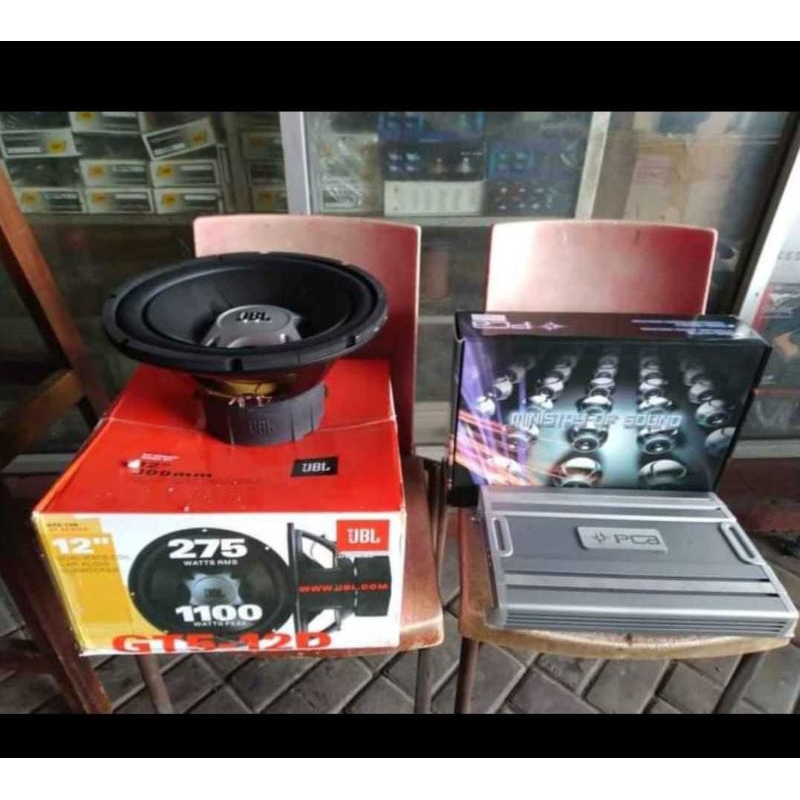 Paketan Audio JBL 12in GT5 dan power PCA 4ch Mantap