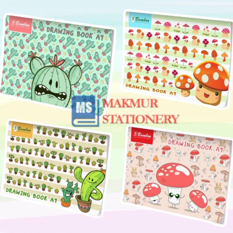 

KODE T44F Buku Gambar A4 Bamboo Pak 1 pcs