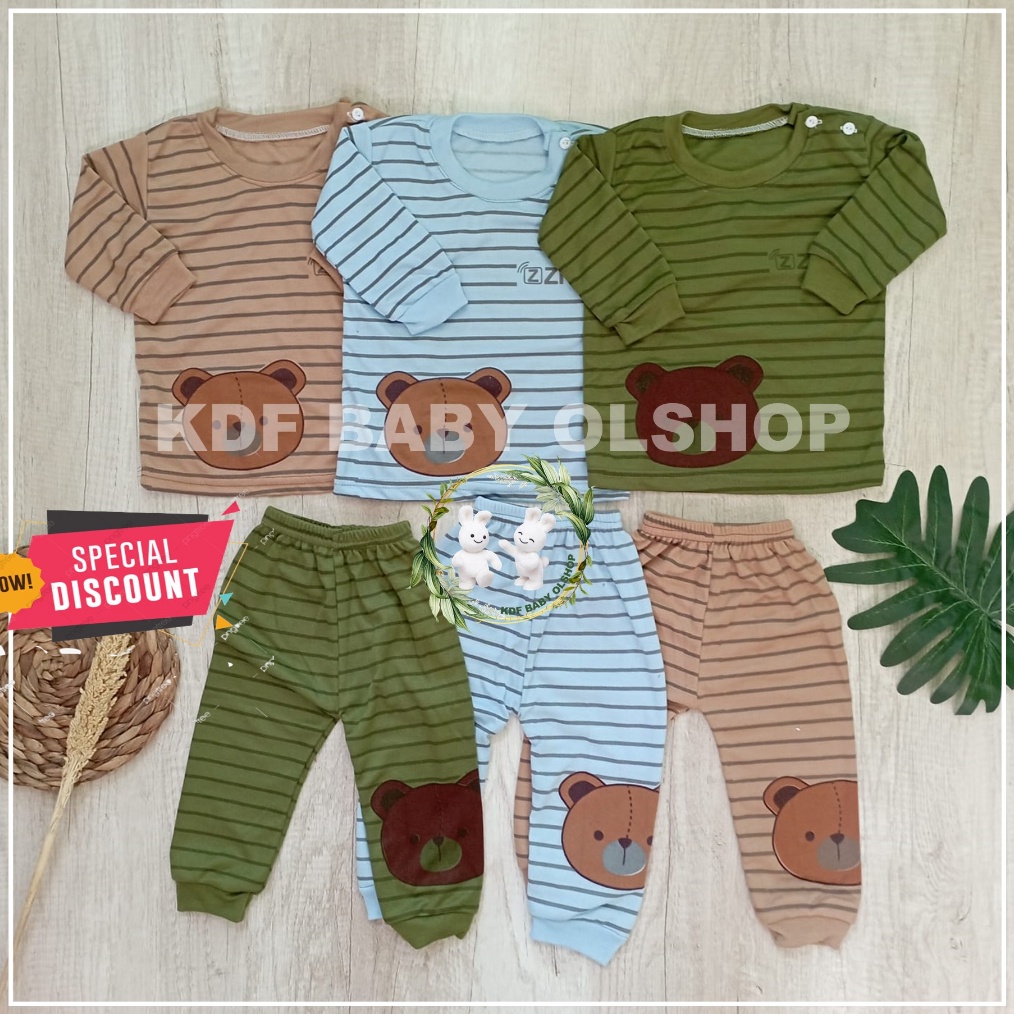 6 pcs3 setelan lengan panjang baju anak perempuan setelan bayi laki laki baju tidur bayi piyama bayi