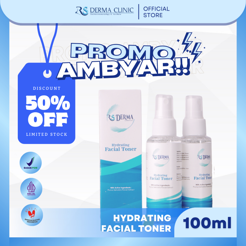 RS DERMA Hydrating Facial Toner - 100ml