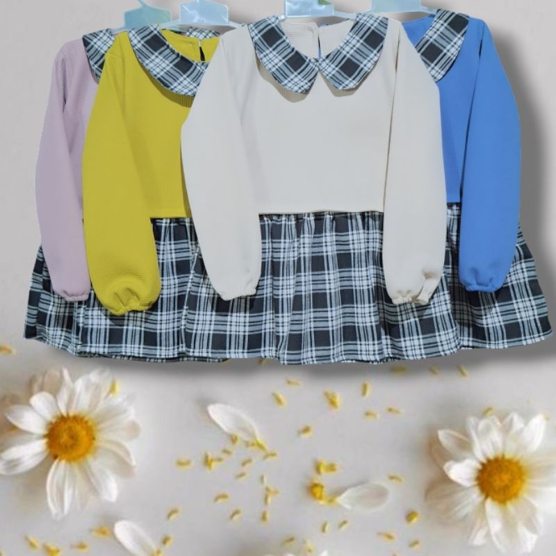 baju tunik anak 1-8 tahun/atasan perempuan/tunik atasan pere perempuan