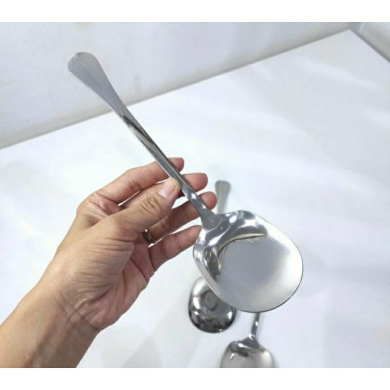Sendok Sayur Lauk Prasmanan Premium Tebal Stainless Steel / Sendok Prasmanan Servis