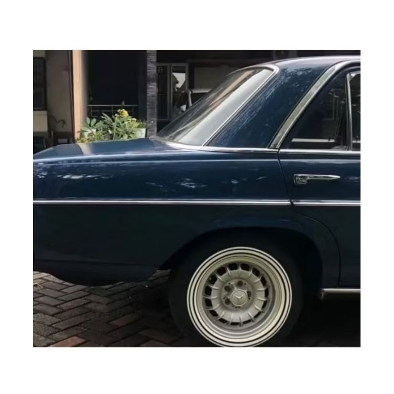 R13 lis ban List ban whitewall Mobil warna kombinasi hitam merah biru (two Tone) ASLI r 13
