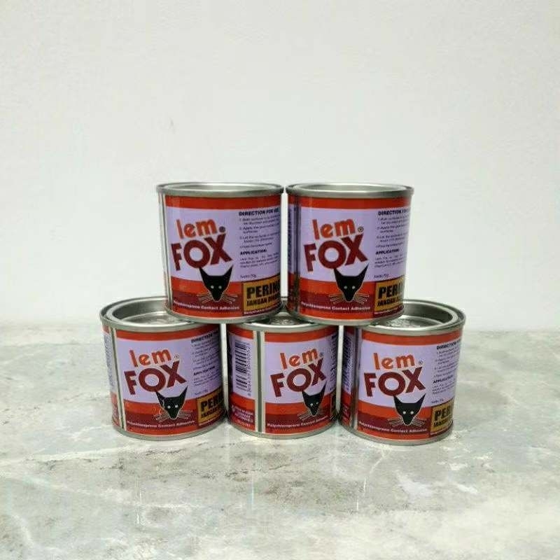 

Lem FOX kaleng 70g / Lem serbaguna kuat / Lem FOX kuning 70g