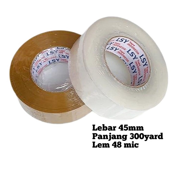 

Super lakban bening coklat jumbo 3yard full DAIMARU tebal 48 micron