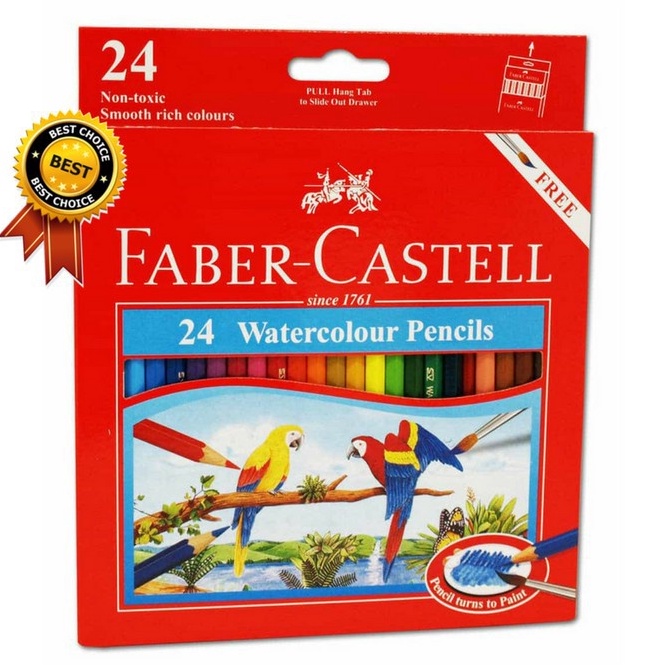 

Pensil Warna FaberCastell 24 Watercolour Pencils r S5I6