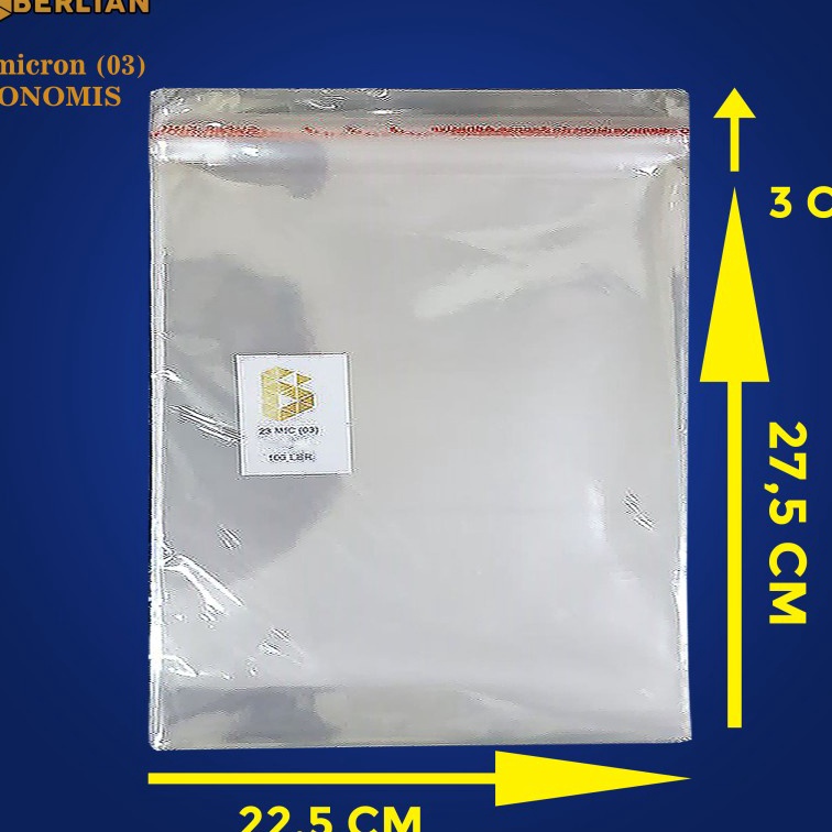 

Tawaran 225 x 275 cm Plastik OPP EKONOMIS 23micron 1 lbr lemseal