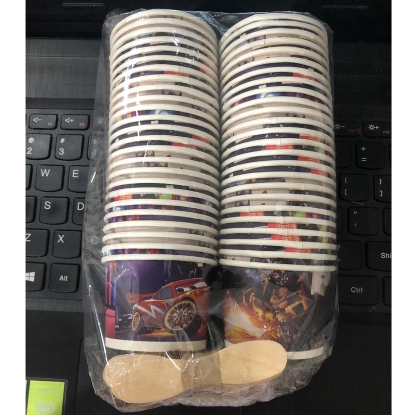 

Big Sale Cup Es Krim KERTAS STICK 5 ml 5 pcs TANPA TUTUP