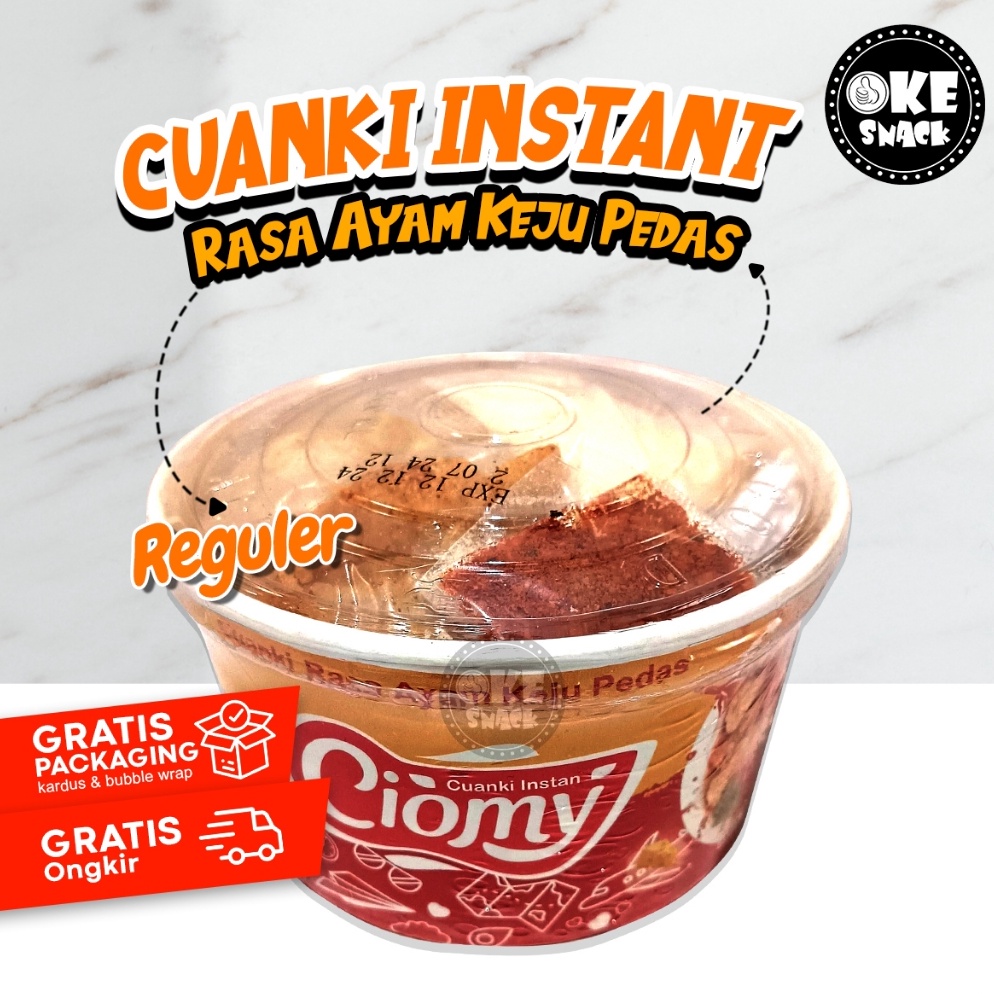 

Diskon Gede Ciomy Cuanki Ayam Keju Pedas Cuangki Ciomy Cup Kecil Halal Non MSG