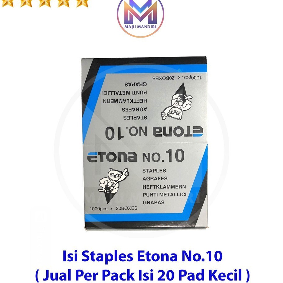 

HJ6 Isi Staples Etona No1 Untuk Stapler HD1 HD1D HD1S M