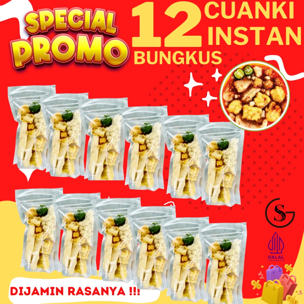 

Sabet Promo 12 BUNGKUS CUANKI INSTAN SI PALING HEMAT