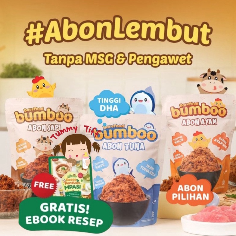 

Lagi Promo BUMBOO Abon Asli Tekstur Lembut MPASI Si Kecil Sumber Protein Tanpa MSG Tanpa Pengawet
