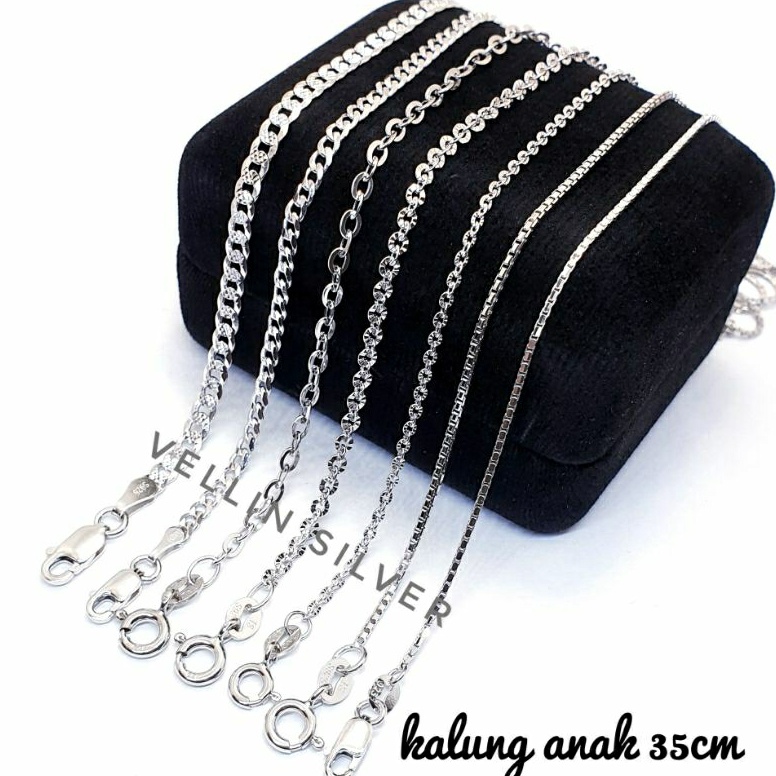 KODE T37B Kalung Perak Anak Laki Laki  Kalung Perak Anak Perempuan  Kalung Anak Silver 925 Asli Lapi