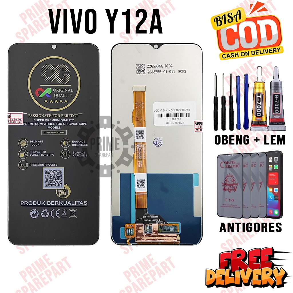 Lcd VIVO Y12A Original Oem Lcd Touchscreen VIVO Y12A Fullset