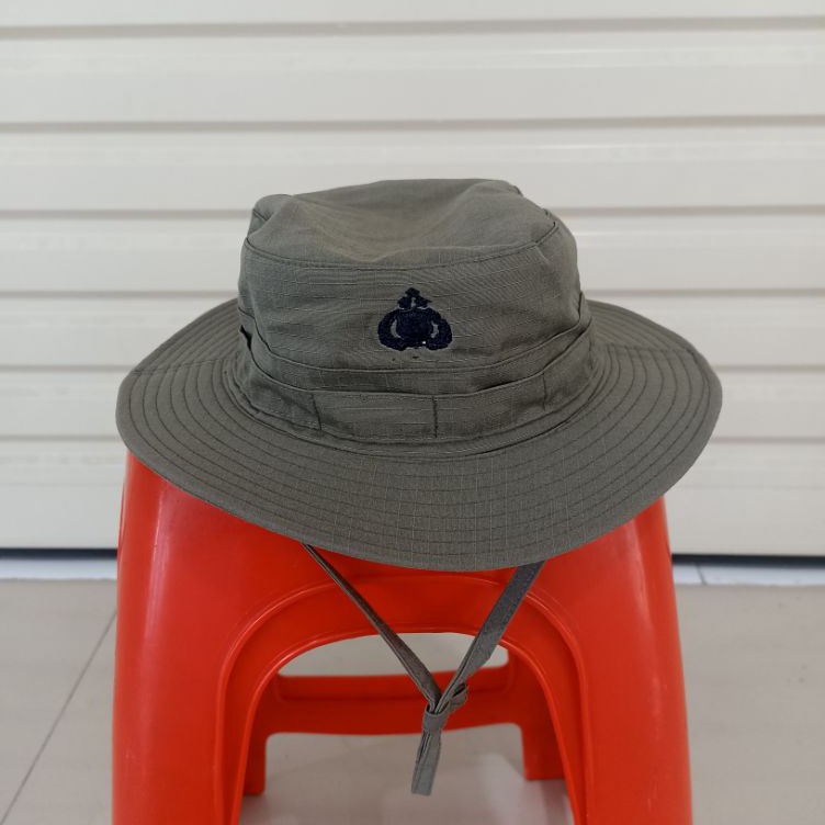 Diskon sd 2 Topi Rimba JATAH BRIMOB ORIGINAL LOGISTIK POLRI